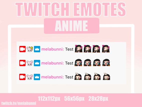 Crying Demon Girl Emote Twitch Discord Demon Kawaii 