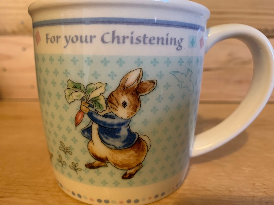 Wedgwood Peter Rabbit Christening Mug Etsy
