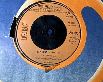 Elvis Presley, Way Down, 7” vinyl single