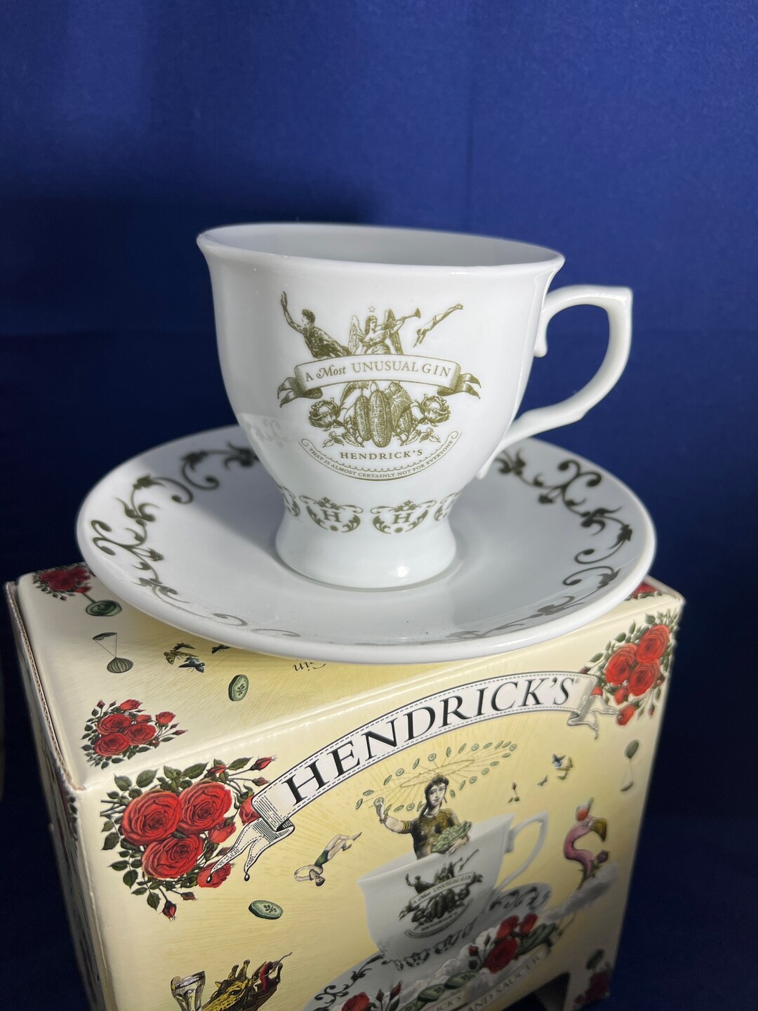 Hendricks Gin Cup and Saucer Etsy