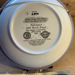 Disney Winnie the Pooh Collectors Plate - Etsy