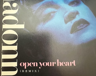1986 Madonna Open Your Heart Extended Version Single 45 RPM Vinyl