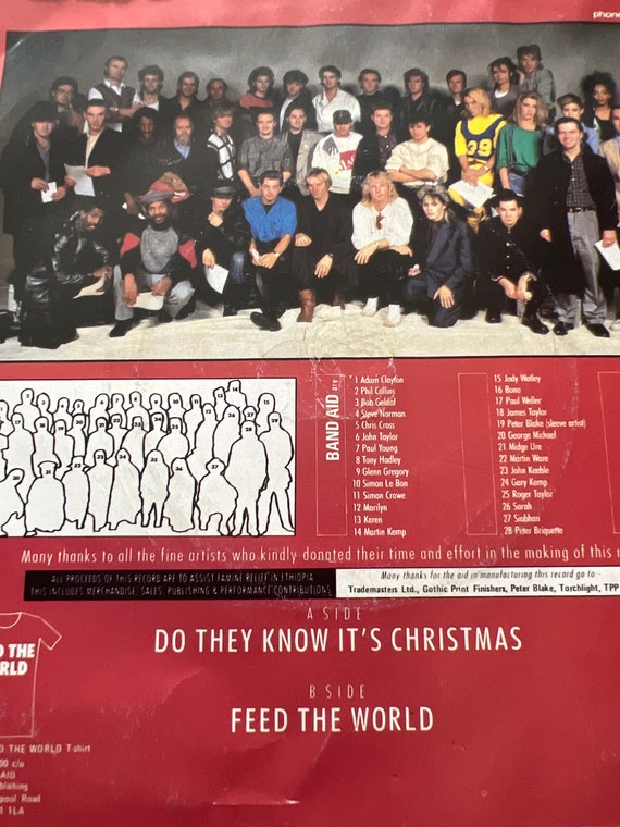 Band Aid, Do They Know It's Christmas? Vinyl 12” Single Record
