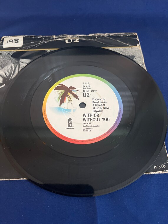 U2, With or Without You, Vintage 7” Single Record - Etsy Canada