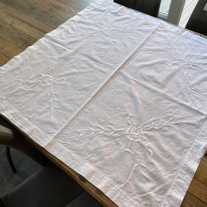 Vintage Embroidered Tablecloth