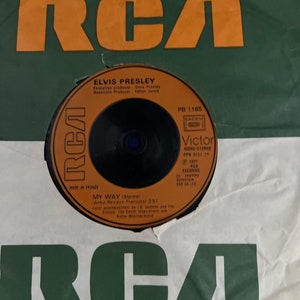 Elvis Presley, My Way, Vinyl 7” single