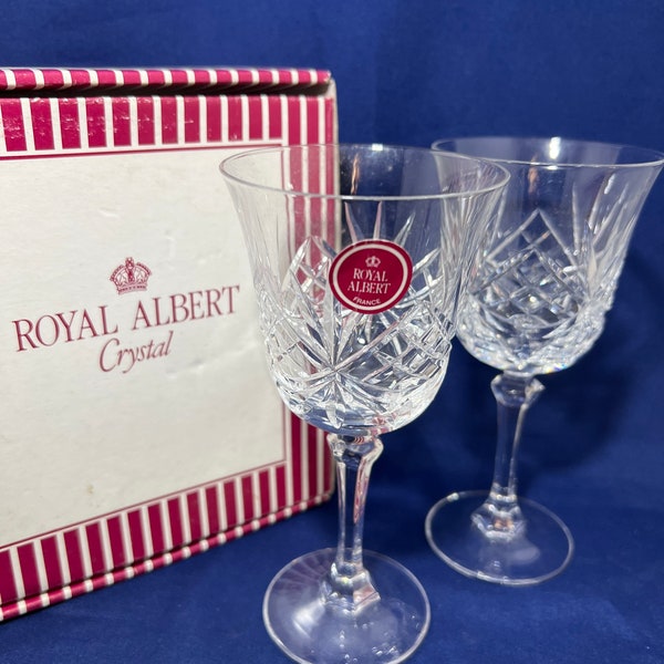 Royal Albert, Vintage Crystal small Wine / Sherry Glasses