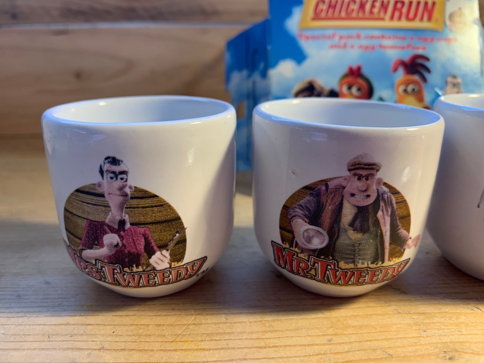 Wallace and Gromit Chicken Run Egg Cups Etsy UK
