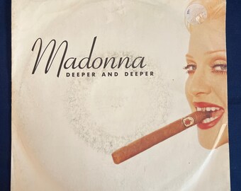 Madonna, Deeper and Deeper, Vintage Vinyl 7” Single Record - Etsy