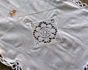 ヴィンテージ刺繍テーブルクロス - Etsy 日本