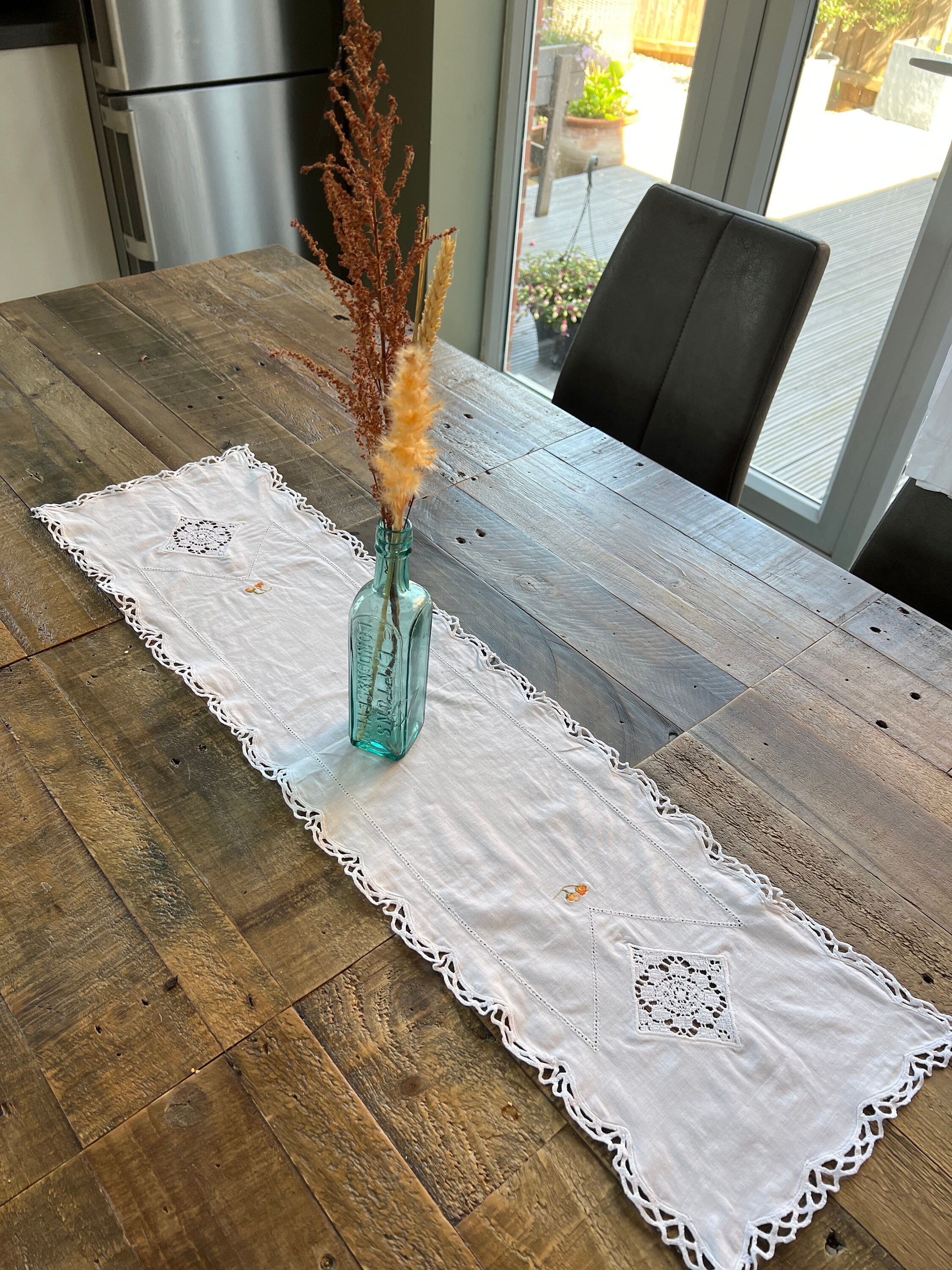 ヴィンテージ刺繍テーブルクロス - Etsy 日本