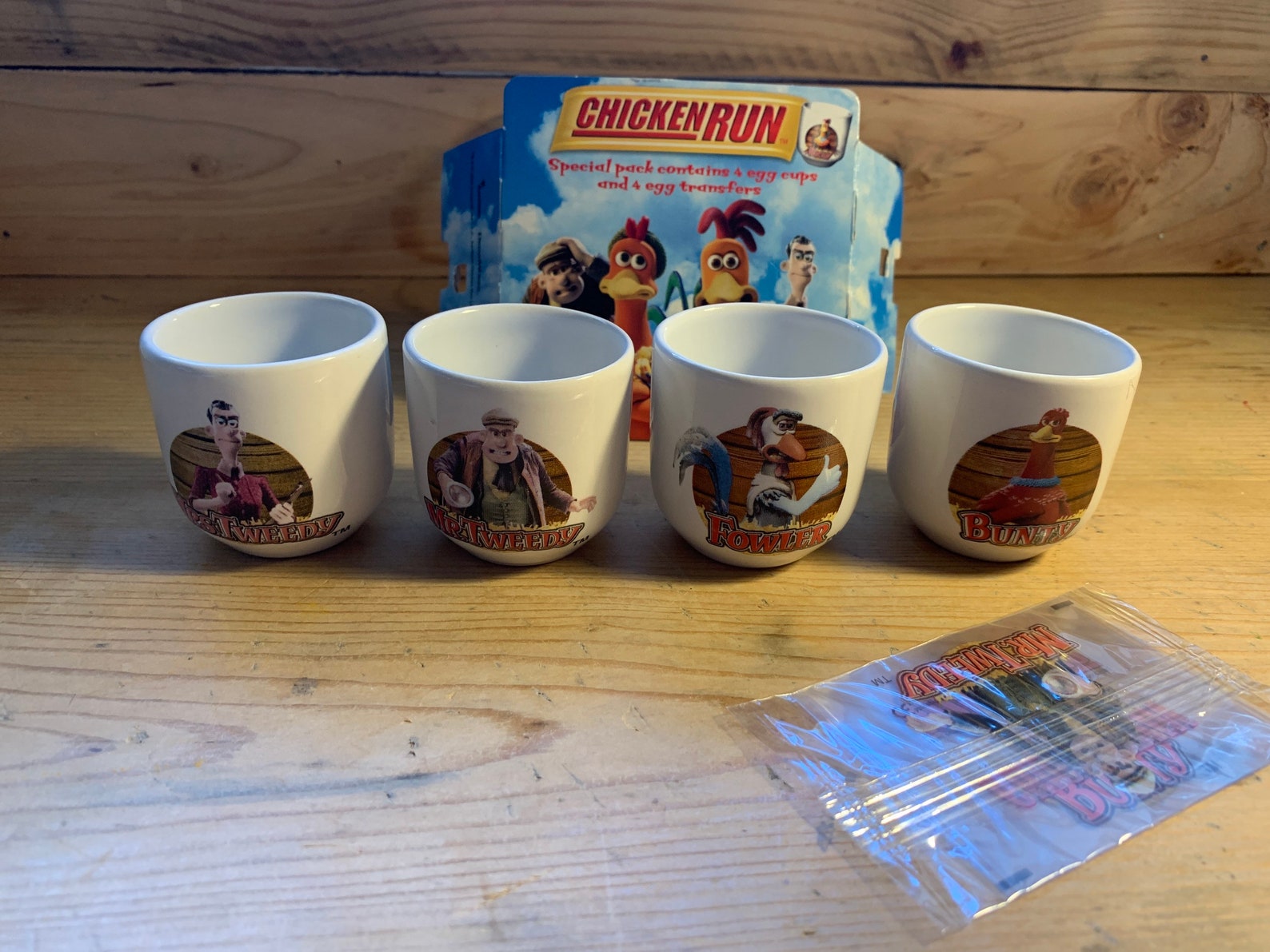 Wallace and Gromit Chicken Run Egg Cups Etsy UK