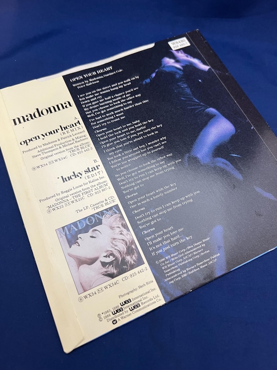 Madonna, Open Your Heart, Vintage Vinyl 7” Single Record - Etsy