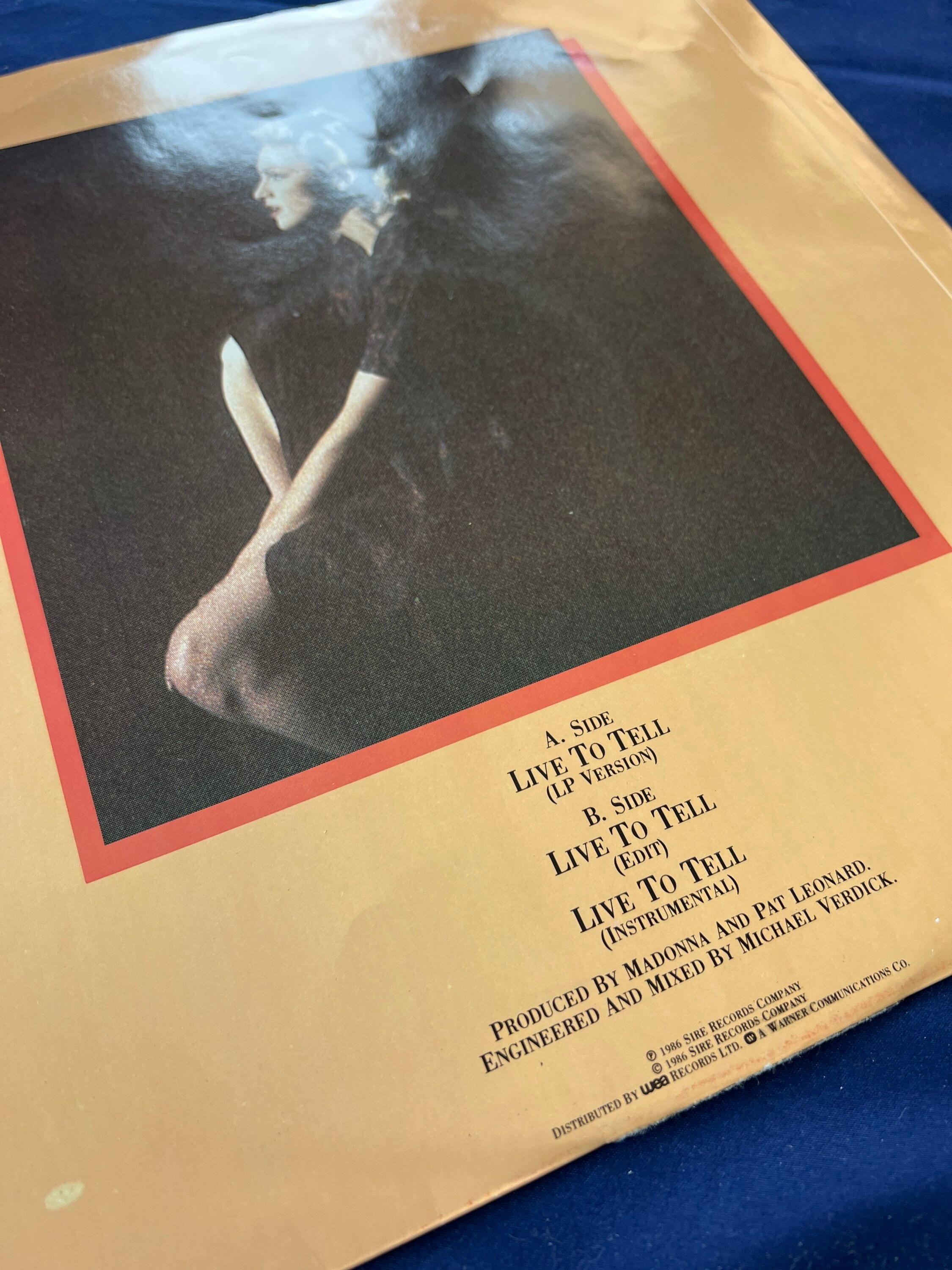 Madonna, Live to Tell, Vinyl 12” Single - Etsy
