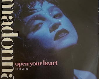 Madonna, Open Your Heart, Vintage Vinyl 7” Single Record - Etsy Canada