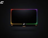 Animated Colorful Twitch Webcam Overlay - Includes Source Files* - Colorful - Vibrant - Abstract - Overlay Slots - Customized Icons