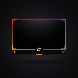 Animated Colorful Twitch Webcam Overlay Includes Source Files Colorful ...