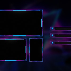 Animated Synthwave Twitch Overlays Complete Stream Package Includes ...