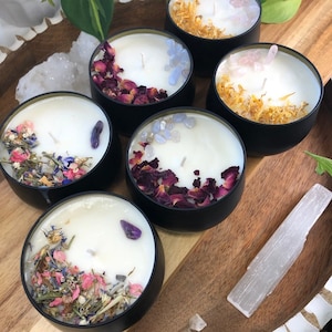 Kruidenintentiekaarsen | Intentiekaars met kristallen