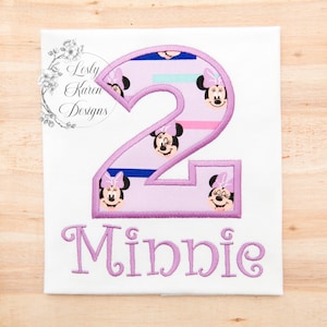 Minnie Mouse Birthday Girl Shirt, Girl Shirt with Number, Minnie Mouse Party, Birthday Shirt, Gifts for Her, Minnie Girly Party, Girls fun