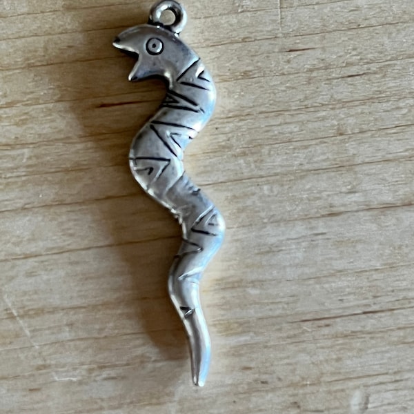 Laurel Burch Vintage Silver Toned Serpent Charm