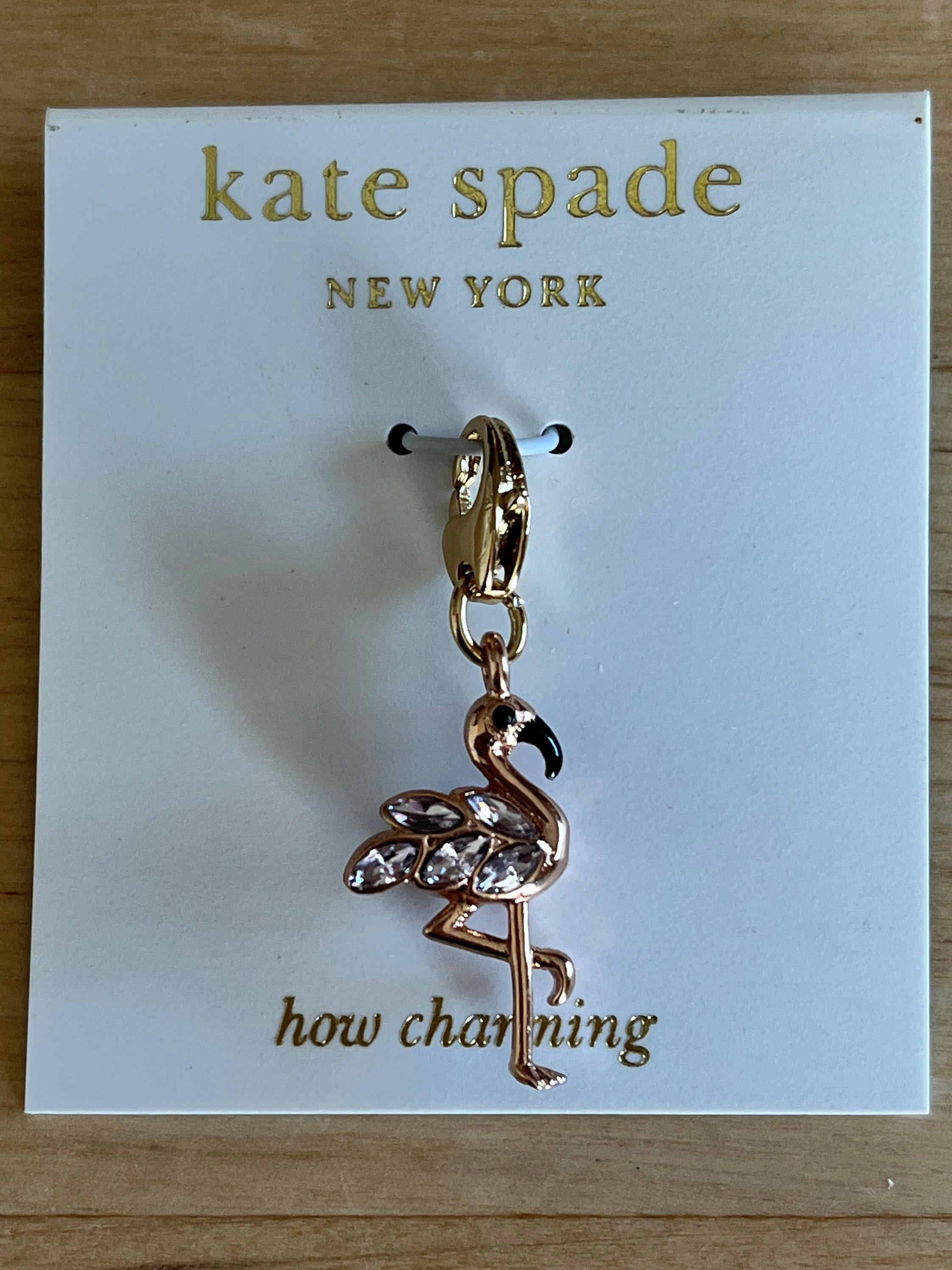 Kate Spade How Charming Flamingo Charm New - Etsy