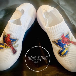 St Louis Cardinals/ Blues Ribbed Knit shoes