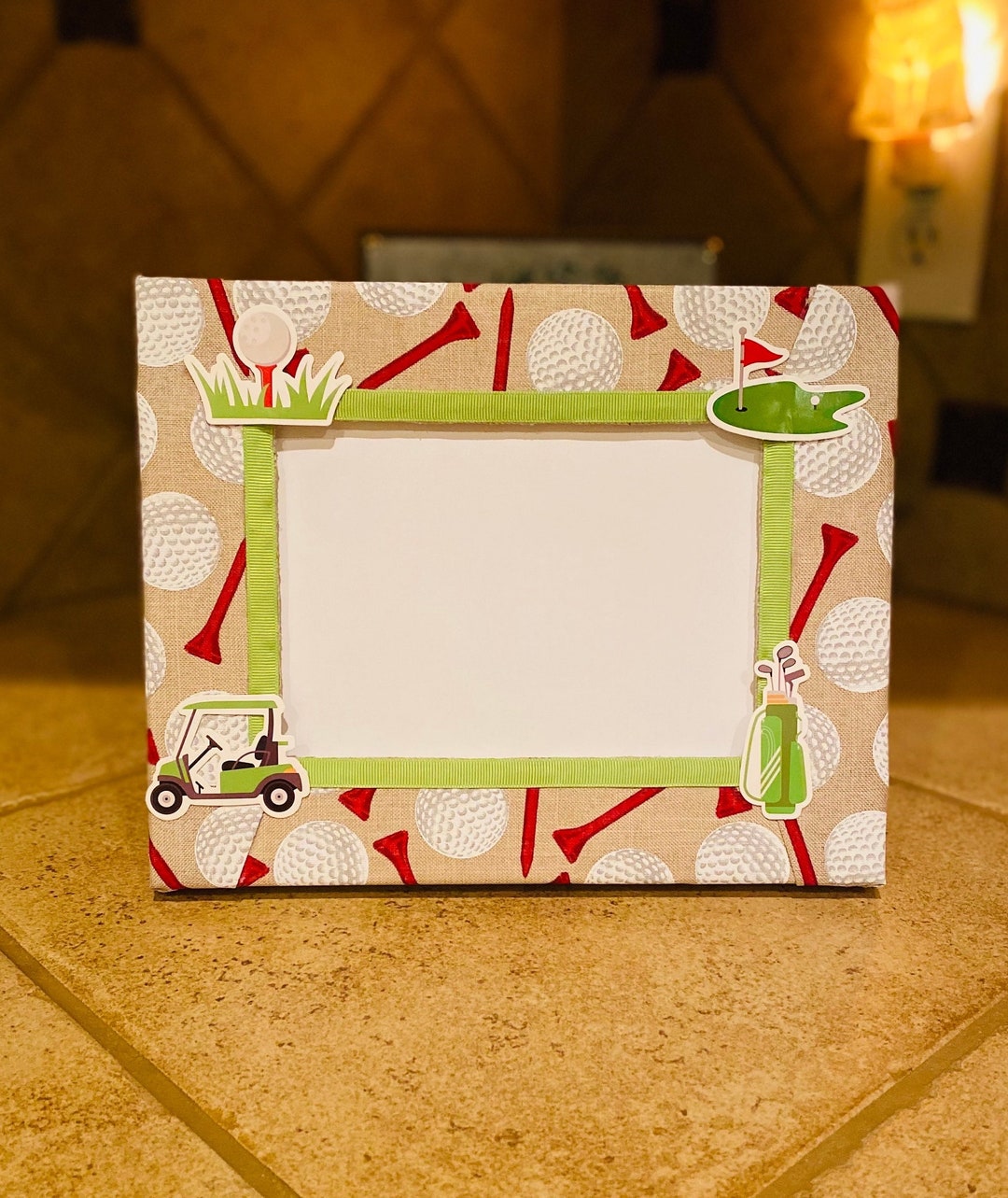 Golf Paper Frame Golfing Horizontal Picture Frame - Etsy