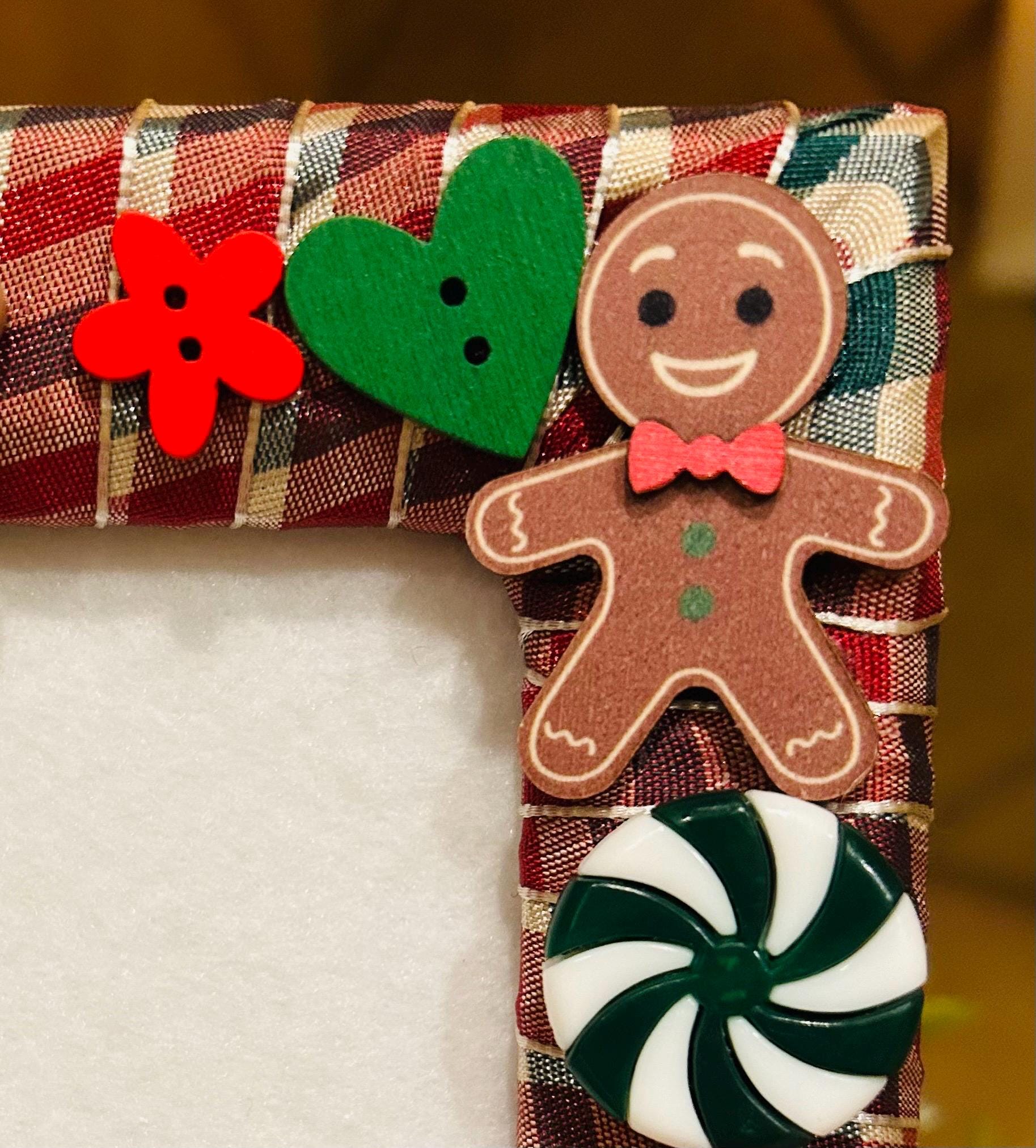 Christmas Gingerbread Man 4x6 Vertical Picture Frame - Etsy