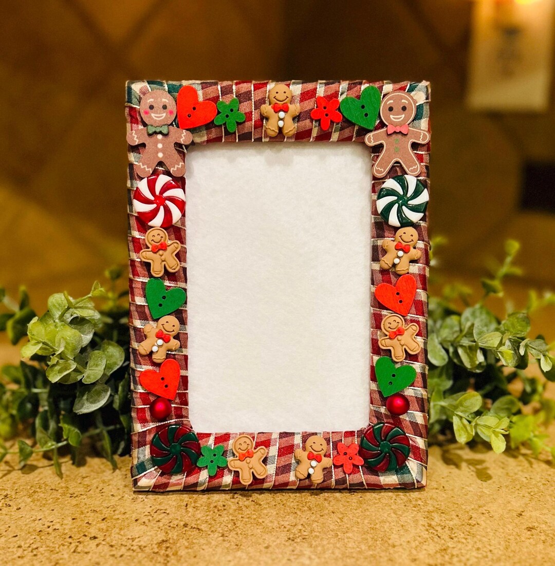 Christmas Gingerbread Man 4x6 Vertical Picture Frame - Etsy