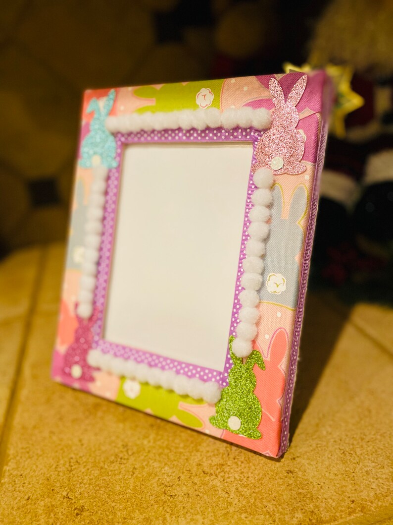 Easter Picture Frame Easter Bunny Picture Frame - Etsy