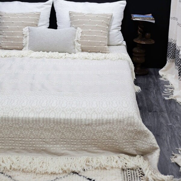 Morocco Wool Blanket Etsy