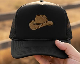 Gorra vaquera bordada estilo camionero - Estilo western