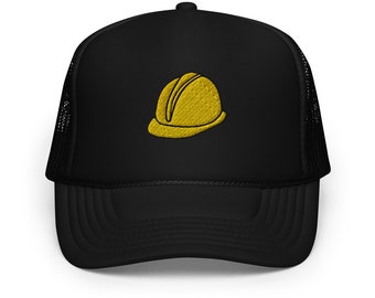 Truckerhoed van schuim geborduurde veiligheidshelm - thema constructie