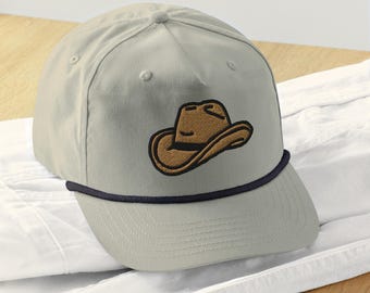 Golf Rope Hat: Cowboy Hat Embroidery, Western Style