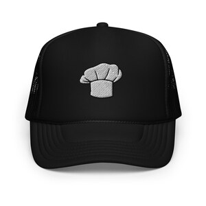 Head Chef Hat Hat - Foam Trucker Hat - Embroidered Hat Culinary Expert