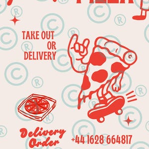 pizza gorąca i świeża cyfrowe pobieranie | natychmiastowy png | na koszulkę kubek ścienne transfery słodkie kreskówki