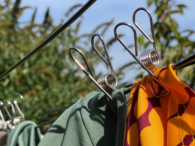 Stainless steel clothes pegs