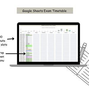 Exam Revision Study Planner: Timetable & Mind Map (printable PDF) - Etsy