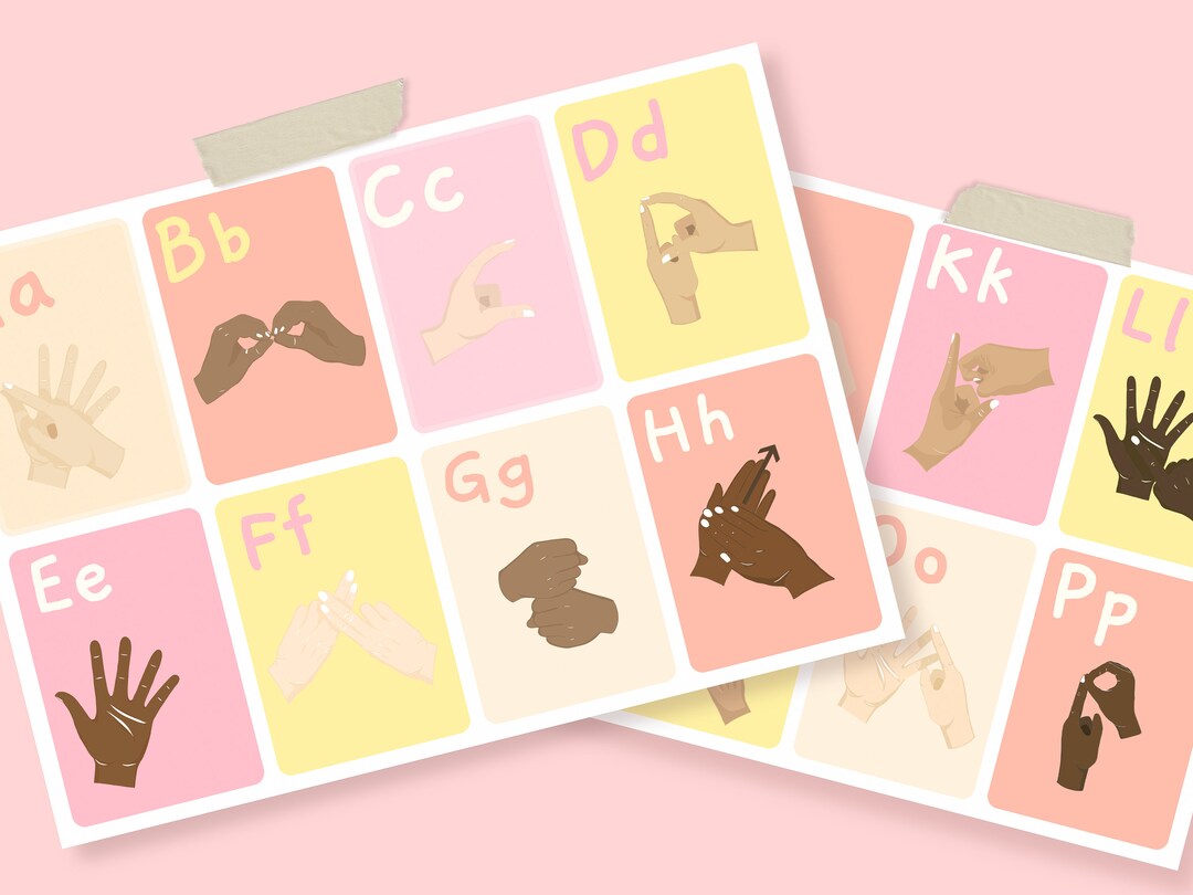 Printable AUSLAN Flashcards And Posters Digital Download Etsy