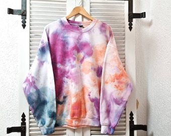 pullover mit batikmuster