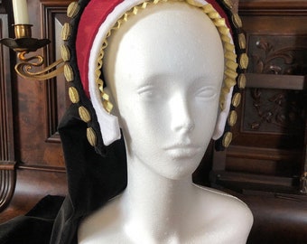 French hood - Catherine- Tudor