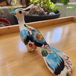 Hand Painted Ceramic Bird Decoration, Made in Mexico !!Pre-Owned!!