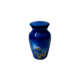 Blessing Butterfly Designed Aluminium Miniature Memorial Urns for Cremation Ashes