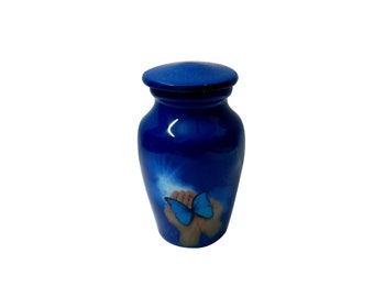 Blessing Butterfly Designed Aluminium Miniature Memorial Urns for Cremation Ashes