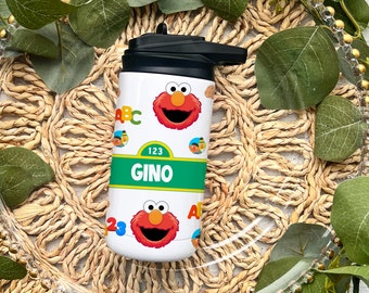 Easter Basket Gift |Personalized Gift | Custom Toddler Water Bottles | Sesame Water Bottle | Cute Gift for Toddlers | Custom Gift for Kids |