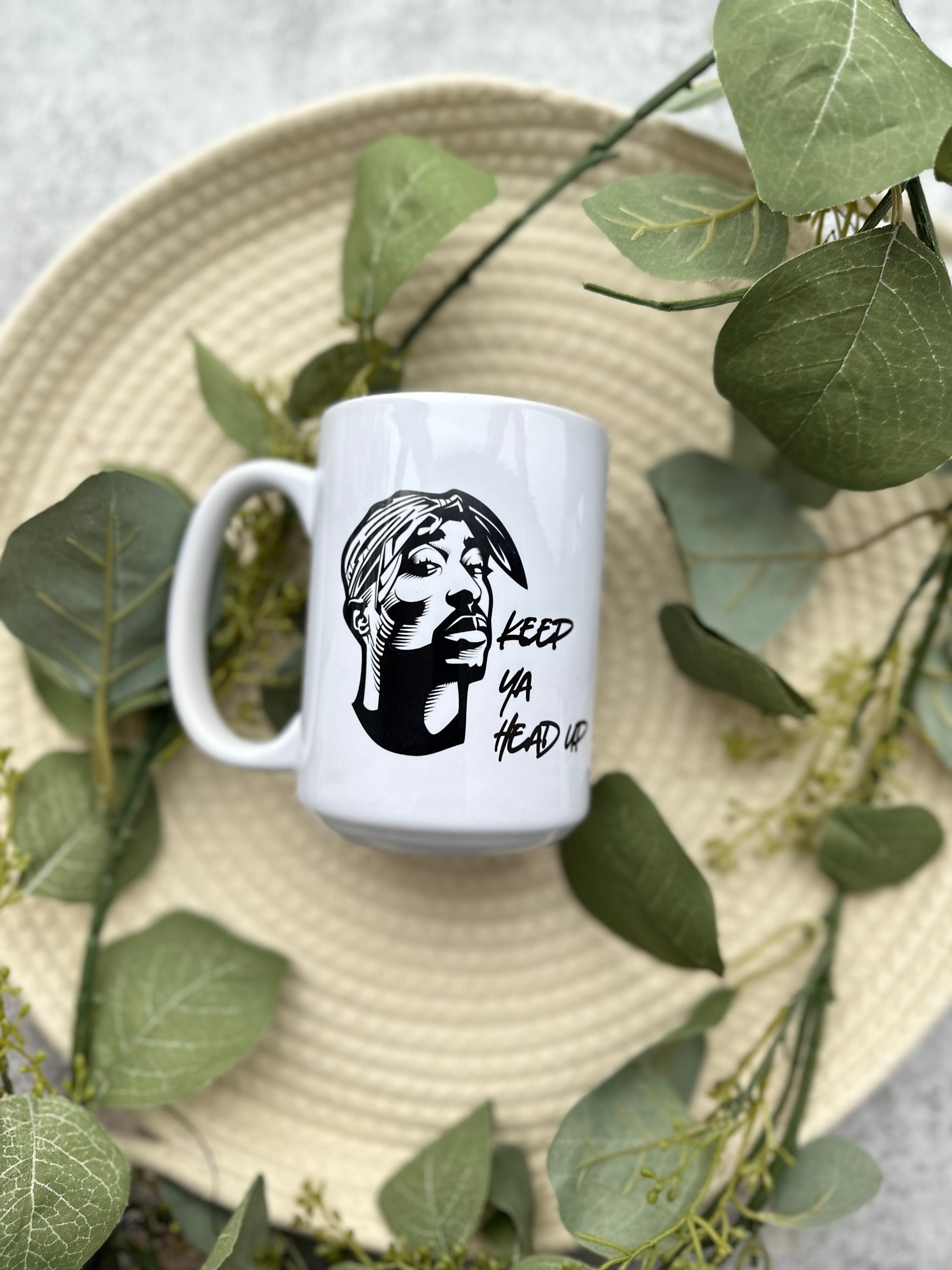 Tasse de rappeur Gardez la tête haute tasse d'amant de rap