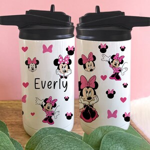 Cute Girl Mouse Tumbler | Kids Custom Tumbler | Kids Tumbler | Custom Toddler Water Bottles |  | Cute Gift for Toddlers | Custom Gift |