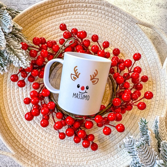 Christmas and Winter Kids Mugs Shatter Proof Mugs Gifts for Kids Kids Mugs  