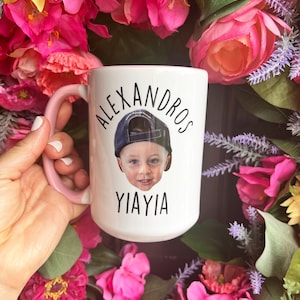 Custom Face Mug, Personalized Mug, Cup for Mom/Dad, Mug for Grandpa, Mug For Grandma, Grandchild Mug, Cute Gift for Her, Gift for Him